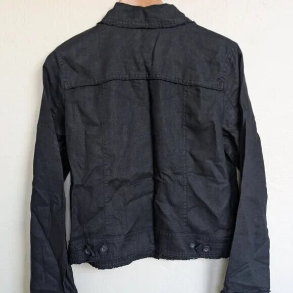 🌿 Tommy Bahama Linen Blend Safari/Utility Jacket - Black - Picture 5 of 5